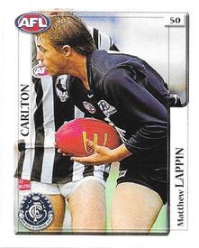 2001 Select AFL Stickers #50 Matthew Lappin Front